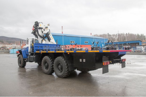 Агрегат для транспортирования погружных электроустановок АТЭ-6 с КМУ ИМ-240 УСТ 5453 Урал 4320-60Е5