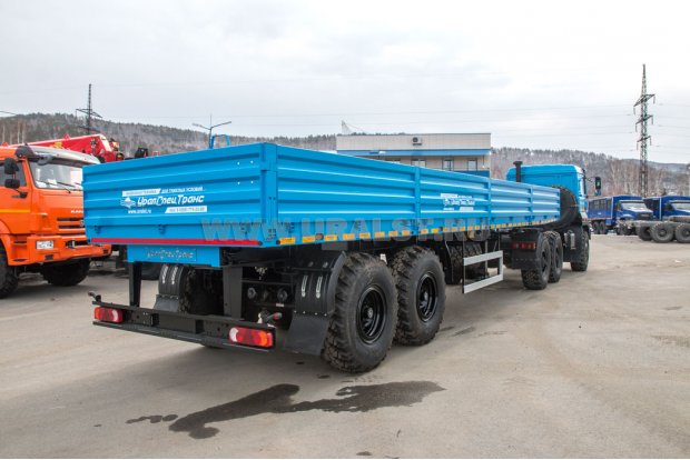 Полуприцеп бортовой ППБ 16Б-21-11 УСТ 94651 под тягач с кму