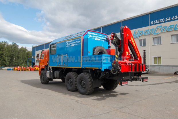 ПАРМ с КМУ ИМ-150N УСТ 5453 Камаз 43118-50 сп.м