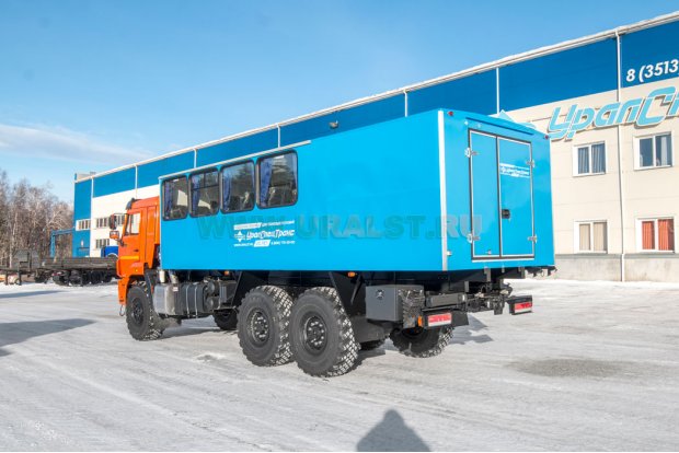 Автобус грузопассажирский ГПА УСТ 54535Р (16+2) закр. Камаз 43118-50 сп.м.