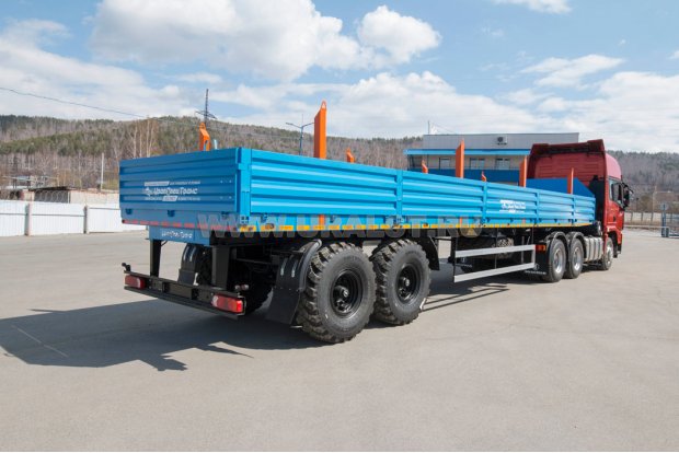 Седельный тягач SHACMAN SX42584V324 + Полуприцеп бортовой ППБ 20Б-21-12К