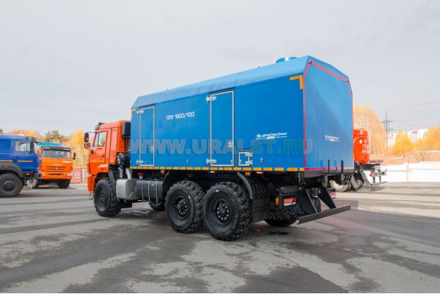 Паровая промысловая установка  ППУА 1600/100 УСТ 5453 Камаз 43118 сп.м. насос Kopper Pumps PL-60