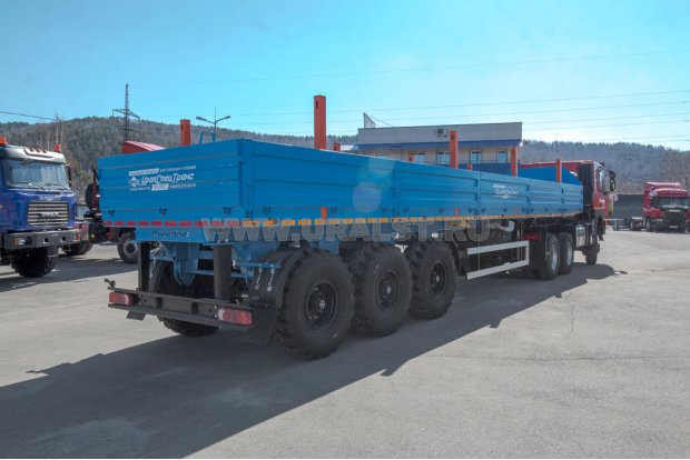 Тягач АМТ N.V. 632910 [шины 315-80R22.5] + Полуприцеп бортовой ППБ 40-31-12К