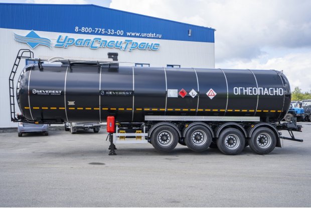 Полуприцеп цистерна битумовоз ППЦБ 32ТК-42ЛЛ SEVEREST высота ССУ 1150 мм