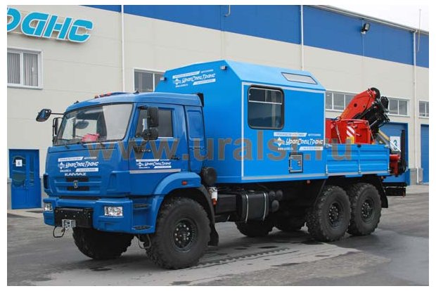 Автофургон Камаз с КМУ