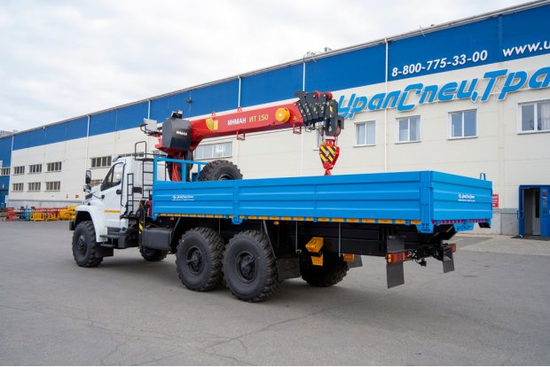 Автомобиль бортовой с КМУ ИТ-150 (тросовый) УСТ 5453 Урал NEXT 4320-72Е5