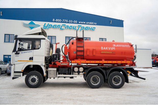 МВ-10 КО-505 УСТ 5453 SHACMAN SX42586V385 6х6, шины 315/80 R22.5, ревизионный люк КБ 3775 мм