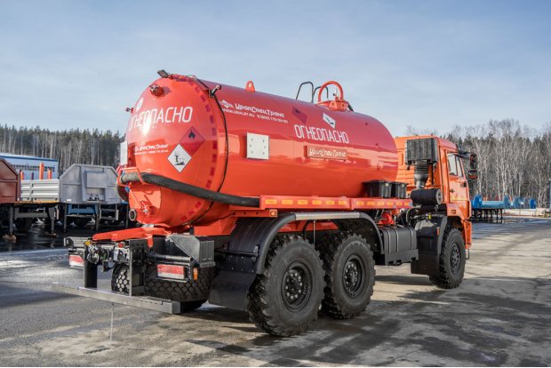 Автоцистерна вакуумная нефтепромысловая АКН-10Т КО УСТ 5453 Камаз 43118, термос, доработка ДОПОГ