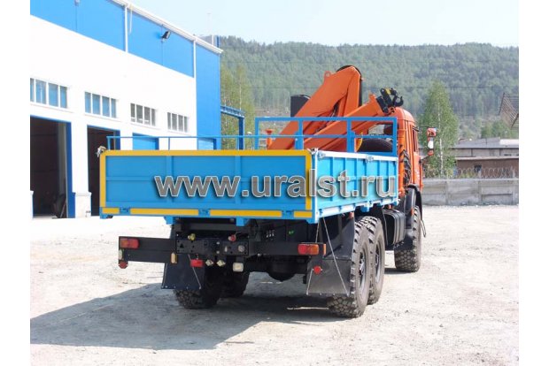 Бортовой автомобиль КамАЗ с КМУ-90.01