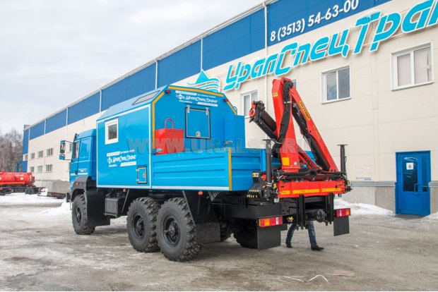 Фургон Урал маслостанция с КМУ PK-6500