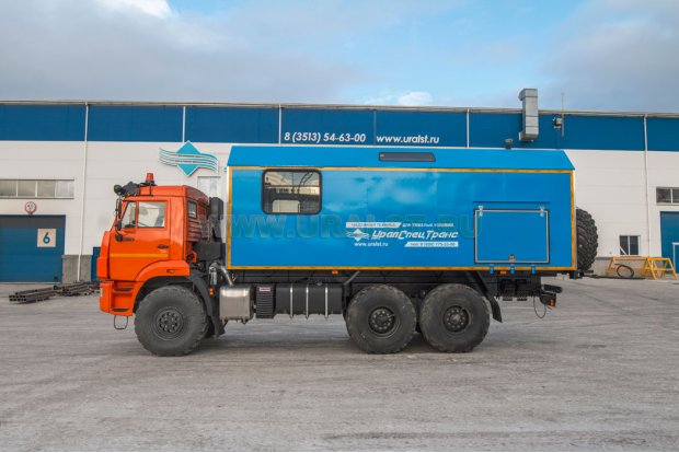 Транспортно-бытовая машина ТБМ УСТ 5453 Камаз 43118-50, три отсека