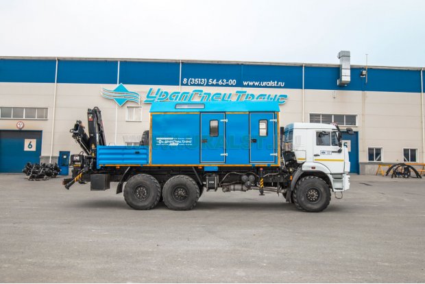 ПАРМ с КМУ HIAB 166В УСТ 5453 Камаз 43118-76RR