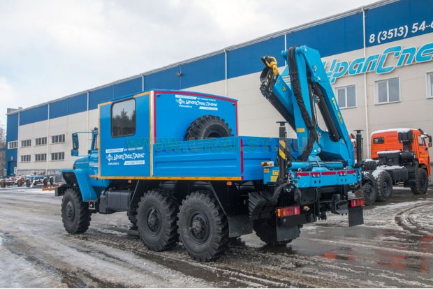 Грузопассажирский автомобиль ГПА 6+2 откр. с КМУ ИМ-95 УСТ 5453 Урал 4320Е5 