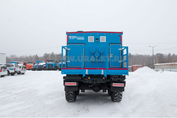 Универсальный мобильный подогреватель УМП-400 УСТ 54535 Камаз 43118-50 мех. привод 