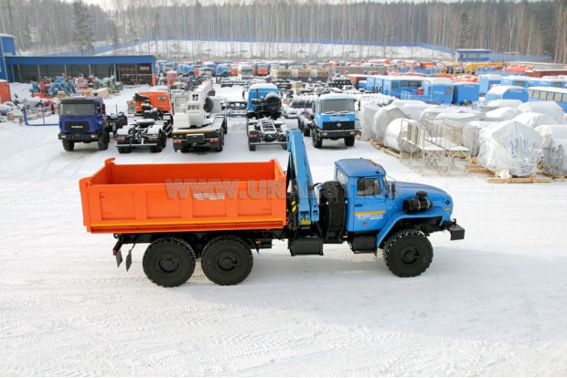 Автомобиль самосвал Урал 4320-72М с КМУ ИМ-95