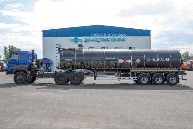 Полуприцеп цистерна битумовоз ППЦБ 38ТК-32 BPW + Седельный тягач Урал 44202