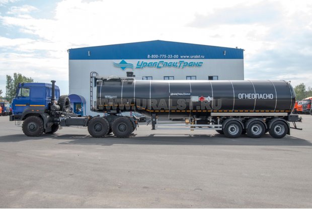 Полуприцеп цистерна ППЦН 38КТ-32Т УСТ + Седельный тягач Урал 44202