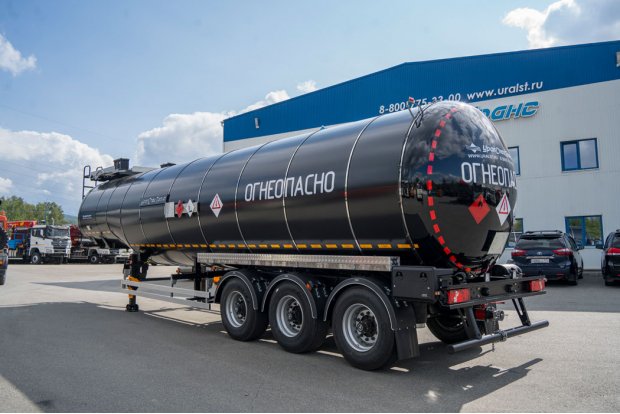 Полуприцеп-цистерна битумовоз ППЦБ 38КТ-32 УСТ 9465 термос высота ССУ 1450 мм