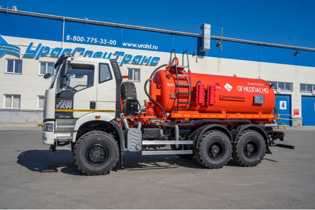 Автоцистерна нефтепромысловая АКН-10 КО 505 УСТ 5453 FAW 3250 6Х6, КБ 3675 ДОПОГ