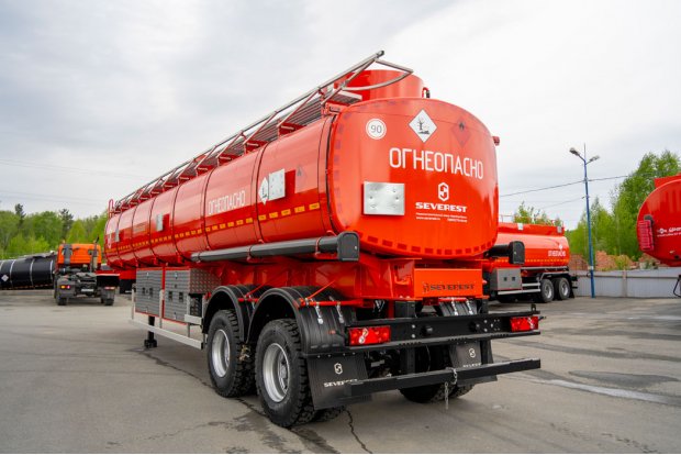 Полуприцеп цистерна для ГСМ (бензовозы) рамная ППЦ 40П-24Д-3 УСТ 9465 прямая рама