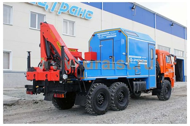 Автофургон Камаз АРОК с краном-манипулятором Palfinger