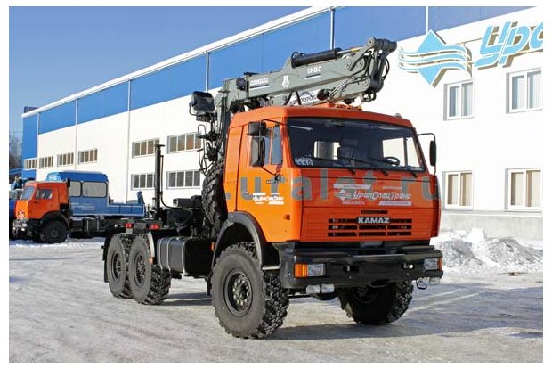 Седельный тягач Камаз с КМУ СФ-85С