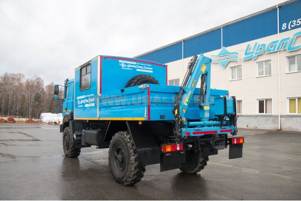 ГПА открытый кузов Урал 43206-81Е5 с КМУ ИМ-20 УСТ-5453