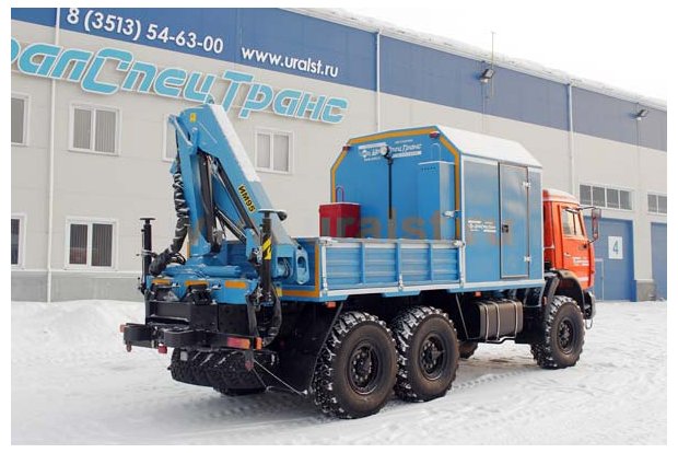 Агрегат наземного ремонта водоводов Камаз 43118 с КМУ ИМ-95