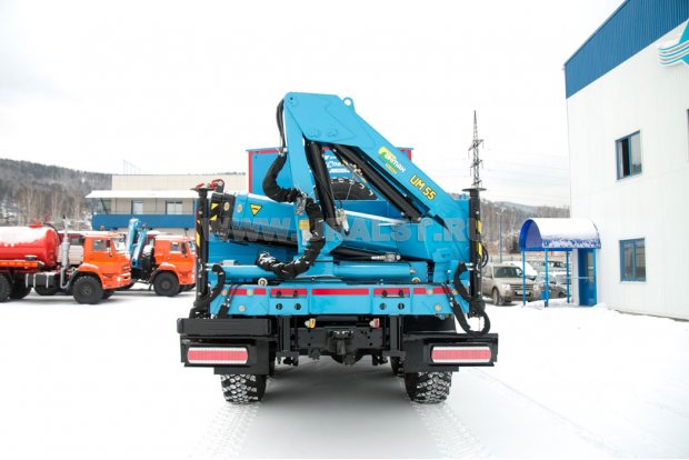 Грузопассажирский автомобиль УСТ Камаз ГПА с краном-манипулятором ИМ-55