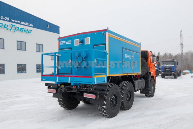 Универсальный мобильный подогреватель УМП-400 УСТ 54535 Камаз 43118-50 мех. привод 