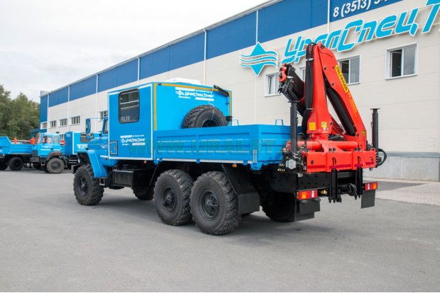 ГПА мест открытый кузов Урал 4320-60М с КМУ Palfinger PK-15500 УСТ-5453