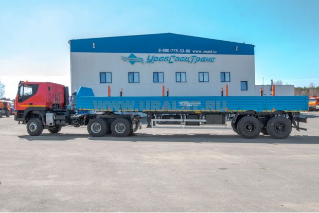 Полуприцеп-контейнеровоз ППК 27-24-12КБ + Тягач АМТ N.V. 632910 [шины 315-80R22.5]