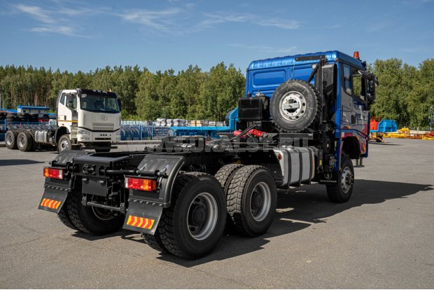 Тягач УСТ 5453 SHACMAN SX32586V385 (6х6), КБ 3775 мм, 315/80R22,5 ДОПОГ, гидрофикация (два контура)