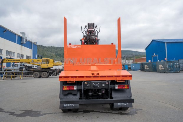 Лесовоз с КМУ ВМ10-74 (VM10L74) FAW CA3250 6х6 КБ 4800