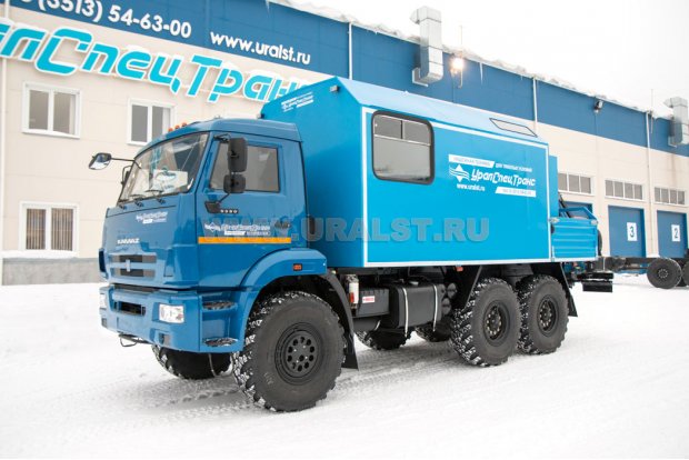 Мобильная ремонтная мастерская (МРМ) УСТ-54534 на шасси Камаз 5350-42 с КМУ ИМ-20