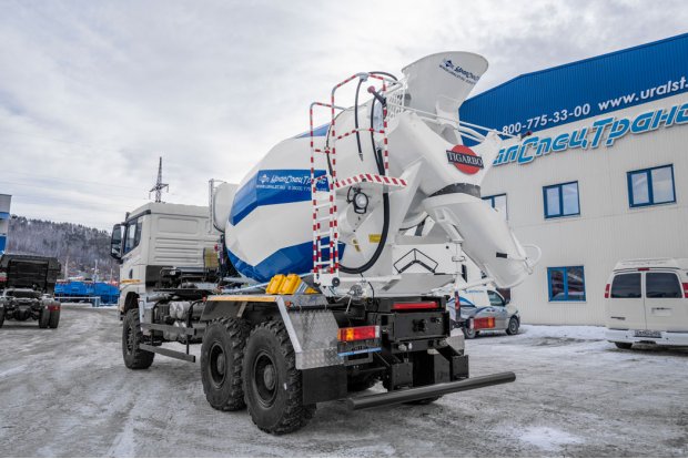 Автобетоносмеситель АБС-6АП УСТ 5453 SHACMAN (ШАКМАН) SX32586V385 6х6, 315/80R22.5, КБ 4575мм