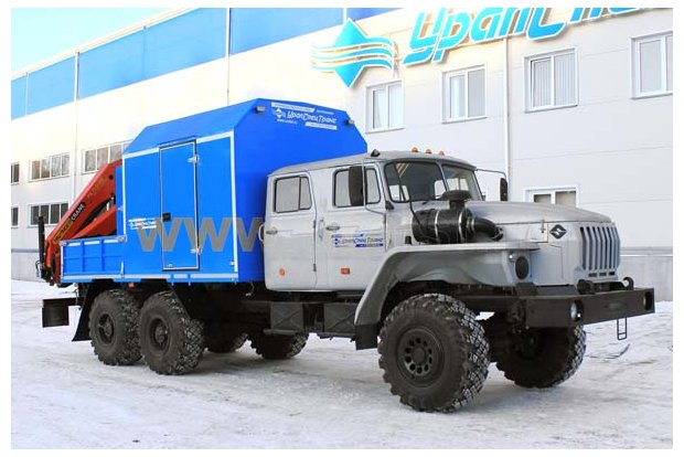 Автофургон с краном-манипулятором