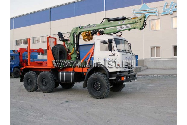 Лесовоз КАМАЗ 43118 с гидроманипулятором АТЛАНТ-90