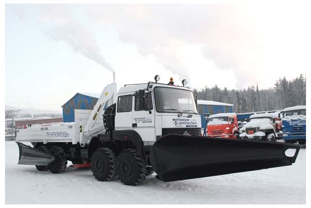 Бортовой Урал с краном-манипулятором ИМ-50