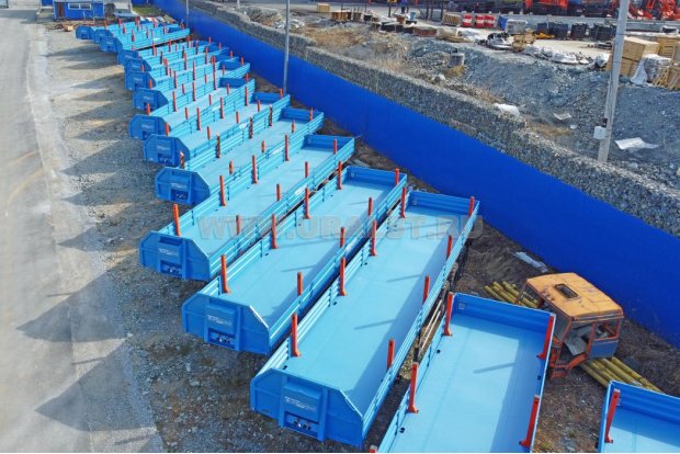 Полуприцеп бортовой ППБ 40-31-12К УСТ 9465 ССУ 1500 шины 14R20