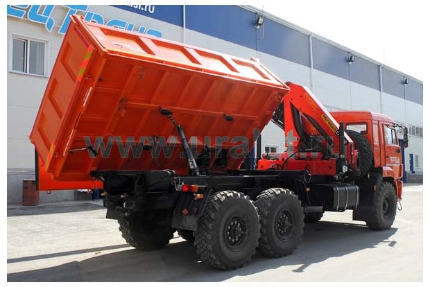 Самосвал Камаз с КМУ