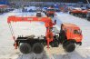 Седельный тягач Камаз с краном-манипулятором