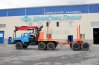 Лесовозный тягач Урал 5557-72М с ГМ Epsilon M100L97 + Прицеп роспуск ПРЛ11-КБ УСТ-94651
