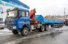 Полуприцеп бортовой ППБ 40-31-12К УСТ 9465 ССУ 1500 шины 14R20 + Седельный тягач УСТ 5453 с КМУ ИМ-180 SHACMAN SX32586V385 (6х6)