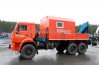 Передвижная авторемонтная мастерская (ПАРМ) на шасси Камаз 43118-46 с грузовой платформой и КМУ ИМ-180