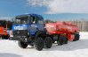 Седельный тягач Урал 8х8 с полуприцепом цистерной ППЦ 22 куб м