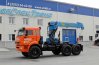 Седельный тягач Камаз с краном-манипулятором