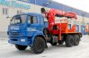 Бурильно-крановая машина столбовоз Камаз с КМУ и буром