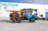 Автопоезд лесовозный тягач Урал 55571 и прицеп-роспуск УСТ 94651С