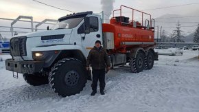 Автотопливозаправщик АТЗ-11-2Б Урал NEXT 4320-672 ДОПОГ, УВЭОС в работе